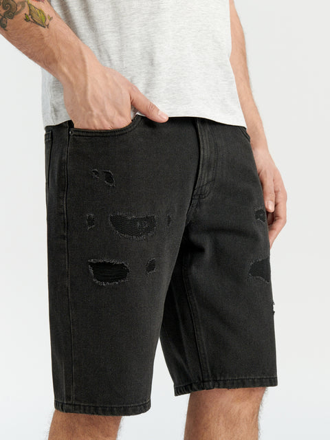 Sinsay Men's Black Distressed denim Shorts | Sinsay in Lebanon