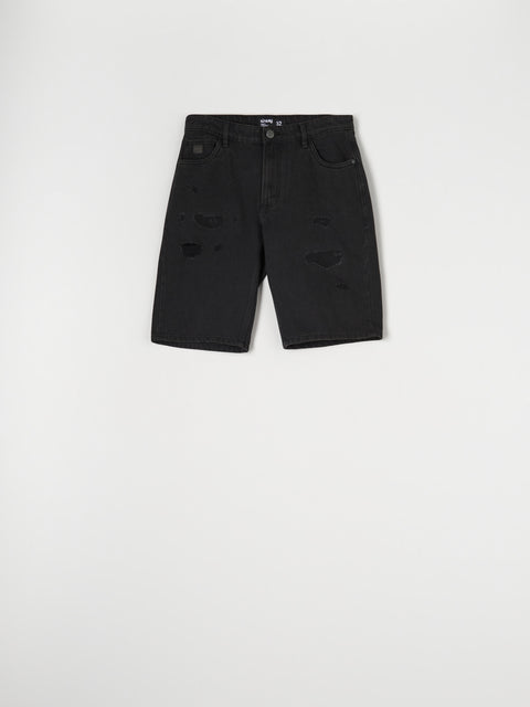 Sinsay Men's Black Distressed denim Shorts | Sinsay in Lebanon