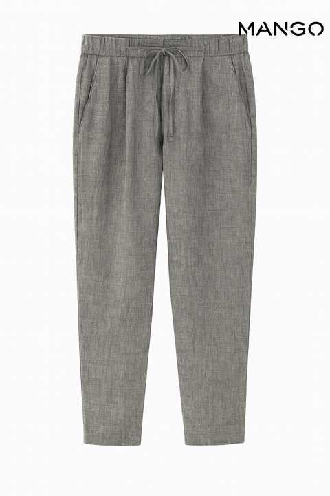 Mango Women's Grey Slim Pants| Mango in Lebanon