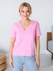 Sinsay Women's Pink T-Shirt AYA