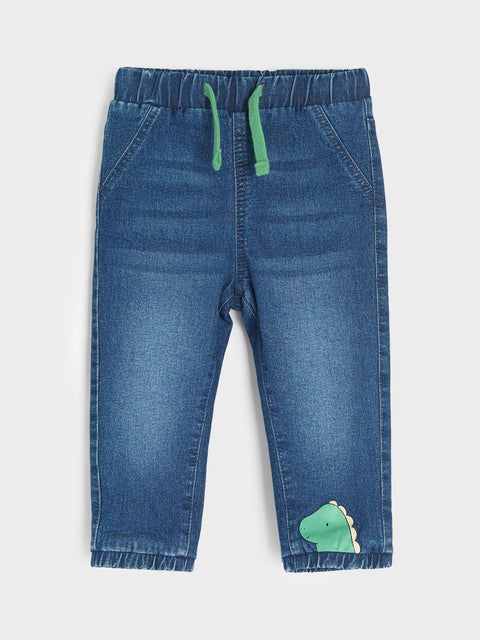 Sinsay Baby Boy's Navy Insulated Jeans With Elastic Waistband | Sinsay In Lebanon
