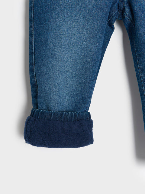 Sinsay Baby Boy's Navy Insulated Jeans With Elastic Waistband | Sinsay In Lebanon