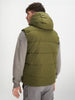 Sinsay Men's Khaki Green Hooded Puffer Vest | Sinsay in Lebanon