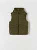 Sinsay Men's Khaki Green Hooded Puffer Vest | Sinsay in Lebanon
