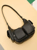 Sinsay Women Black Faux-Leather Utility Shoulder Bag | Sinsay in Lebanon