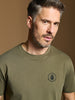 Sinsay Men's Olive Green Short Sleeve Plain T-Shirt | Sinsay In Lebanon