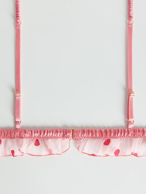 Reserved Women's Pink High Silk Bra | Reserved In Lebanon