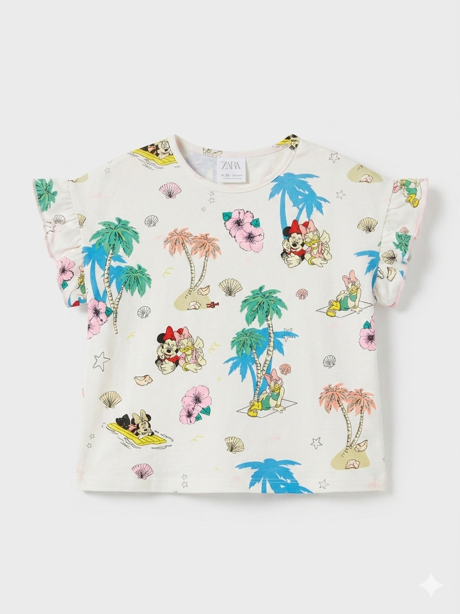 Zara Baby Girl's Multicolor Printed T-Shirt | Zara in Lebanon