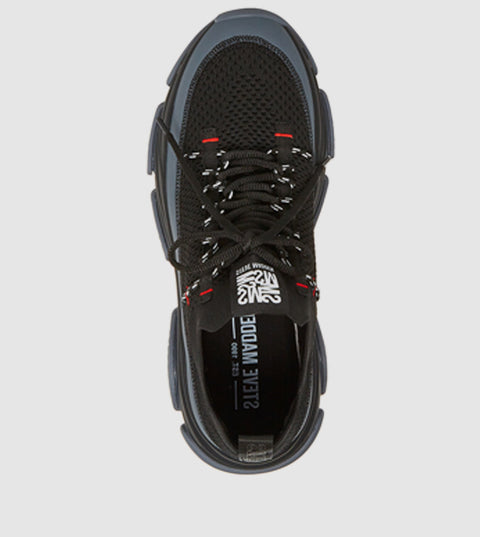 Steve Madden Men's Black & Grey Plasted Sneakers | Steve Madden In Lebanon