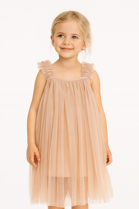 POMPdeLUX Girl's Rose Felina Tulle Dress | POMPdeLUX in Lebanon