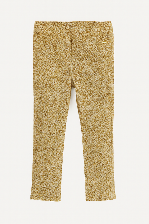 POMPdeLUX Girl's Camel Printed Trousers | POMPdeLUX in Lebanon