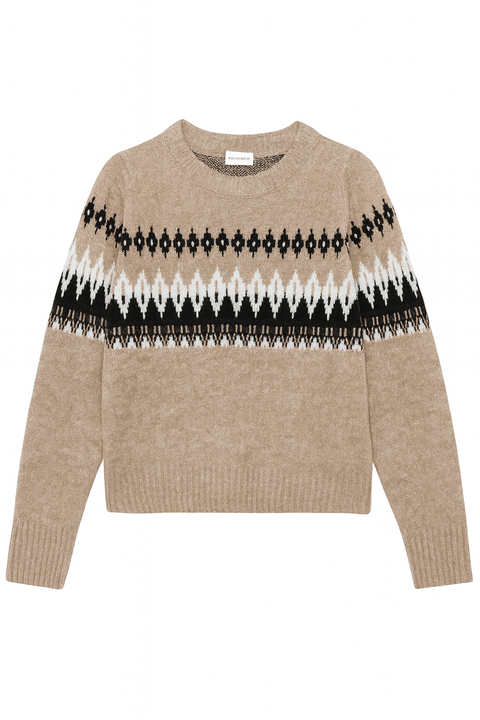 POMPdeLUX Girl's Beige/Brown Long-Sleeve Sweatshirt |POMPdeLUX in Lebanon