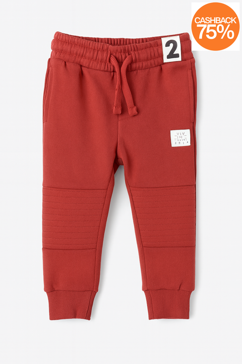 Cotton-On Boy's Dark Coral Sweatpants ABFK1675