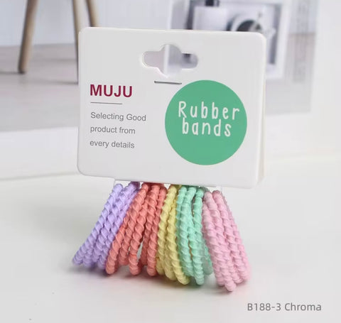 Muju Set of basic hair ties for girls|Muju In Lebanon