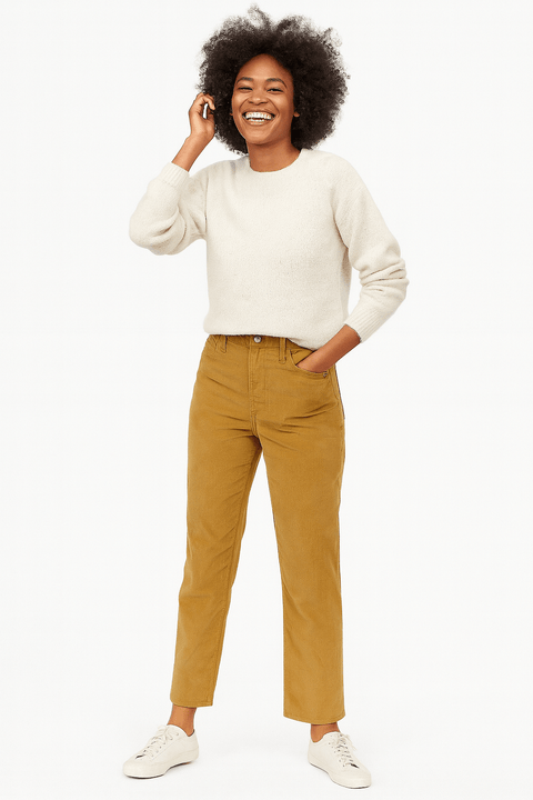 Levi's Women's Dark Mustard Ribcage Straight Ankle Jeans | Levi's In Lebanon