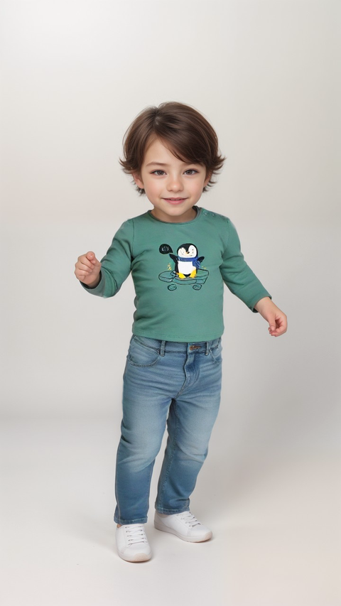 S.Oliver Baby Boy's Green Long-Sleeve Blouse |S.Oliver in Lebanon