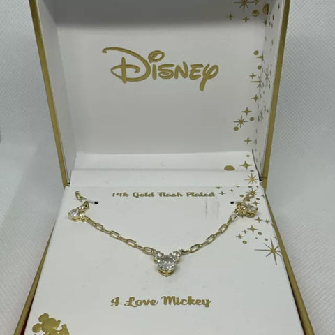Disney Women's Gold Mikey Mouse Necklace |Disney in Lebanon