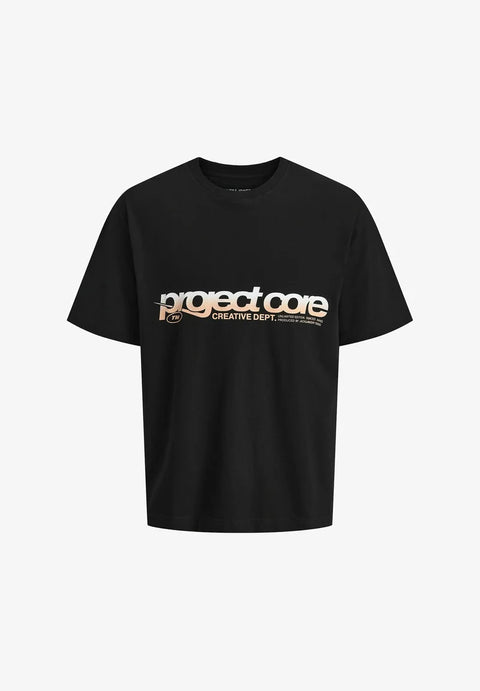 Jack & Jones Men's Black Printed T-Shirt | Jack & Jones In Lebanon