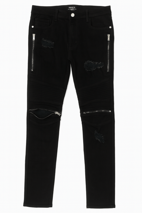 Forever 21 Men's Black Mid Rise Slim Leg Jeans | Forever 21 In Lebanon