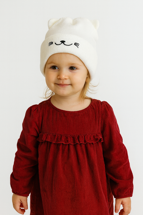 Terranova Girl's White Beanie  | Terranova In Lebanon