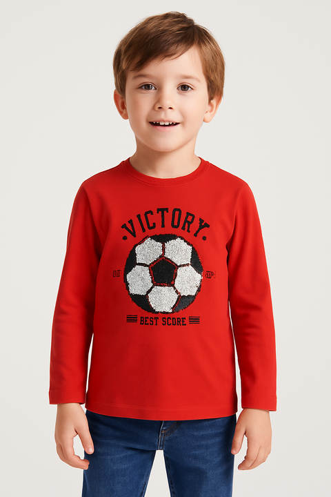 Sinsay Boy's Red Long Sleeve Blouse With Print | Sinsay In Lebanon