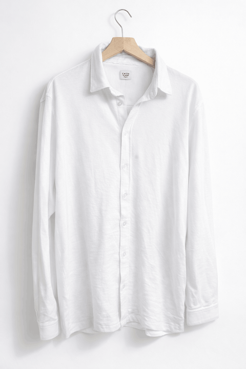 Celio Men's Optical White Regular fit stretch cotton Shirt | Celio in Lebanon
