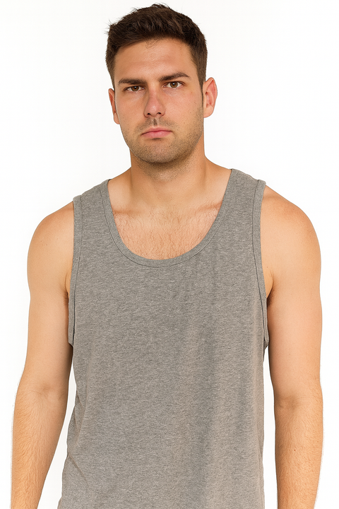 Forever 21 Men's Gray Crew Neck Sleeveless Tank Top | Forever 21 In Lebanon