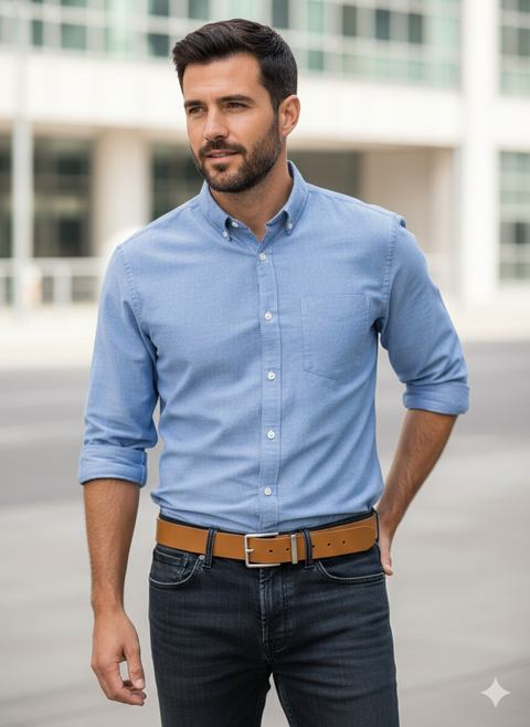 Calvin Klein Men's Camel Belt ABL12 shr