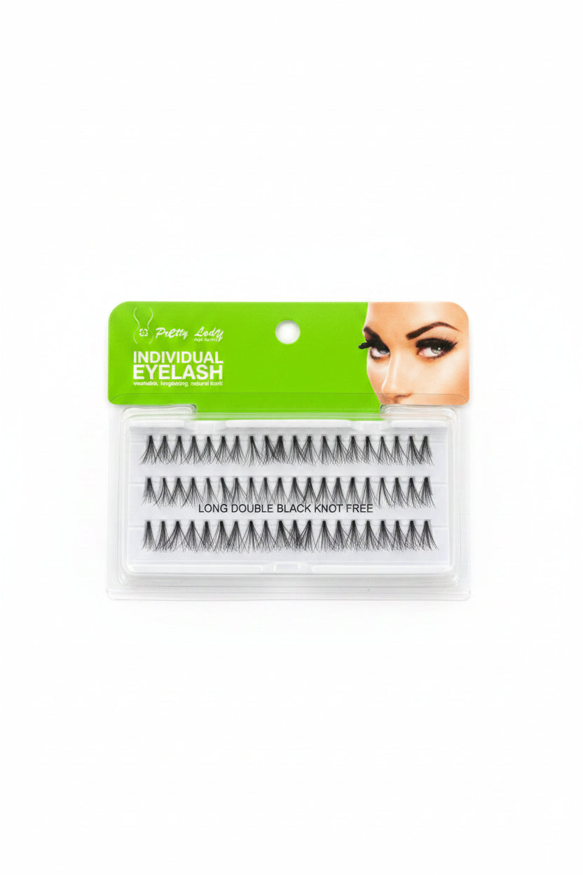 Individual Short Double Black Kot Free Eyelashes