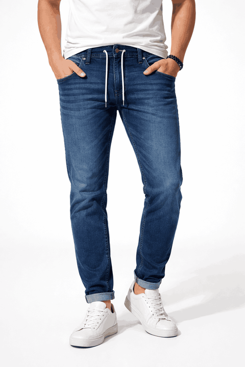 Celio Men's Blue Stone Soft & Comfort Super Denim Jeans | Celio In Lebanon