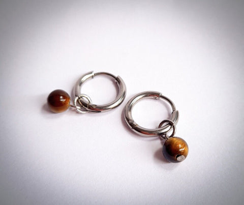 SD Women's Brown Stainless Steel Earrings| SD in Lebanon
