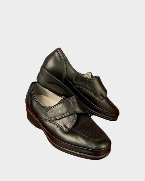 Medicus Women's Black Leather Shoes 121709 (shoes 39)