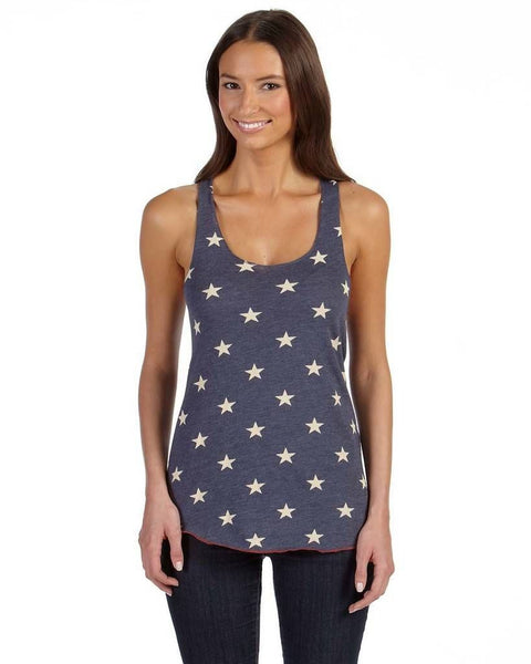 Alternative Women's Navy Stars Printed Tank Top | Alternative In Lebanon