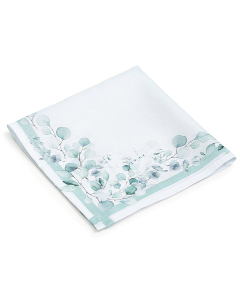 Elrene  White  Newbridge Eucalyptus Bliss Engineered Heat Transfer Fabric Napkins 17" x 17"– Set of 4  Table Cloth | Elrene  in Lebanon