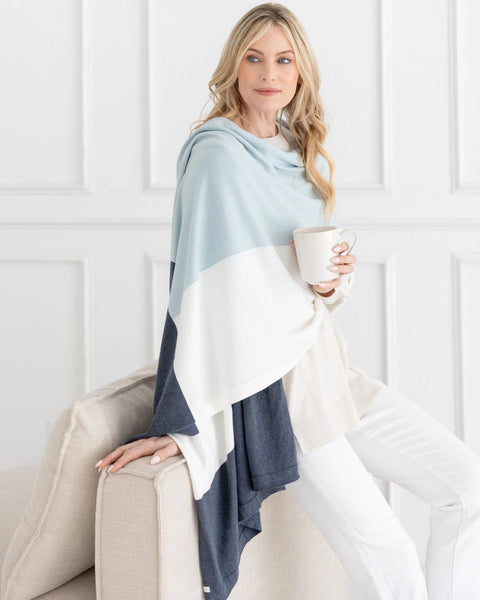 Zestt Organics Women's Blue/Aqua The Dreamsoft Travel Scarf | Zestt Organics in Lebanon