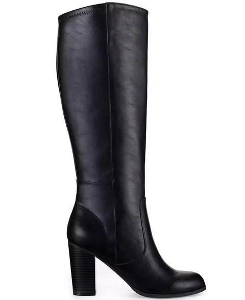Style & Co Women's Black Addyy Knee High Wide Calf Dress Boots |Style & Co In Lebanon