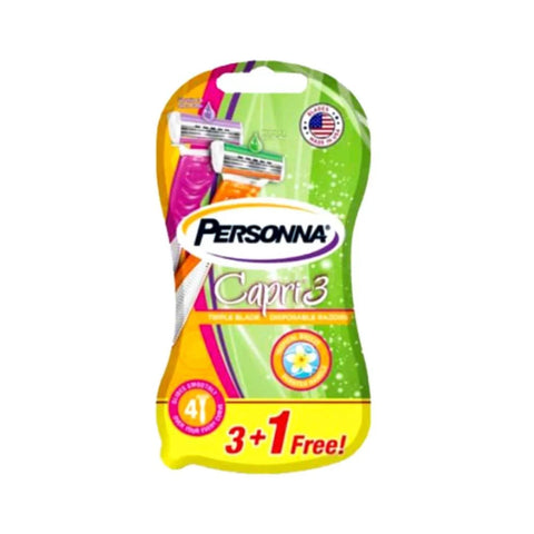 Personna Capri 3 Women's Razor Blades 3+1 Free | Personna In Lebanon