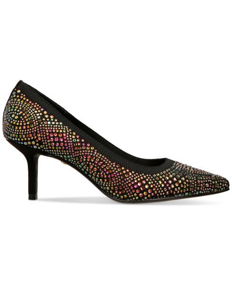 Heathere Womens Rhinestone Pointed Toe Pumps