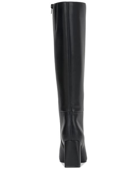 I.n.c. International Concepts Women's Odina Extra Wide-Calf Tall Dress Boots, Exclusively at Macy's - Black Smooth Extra Wide Calf