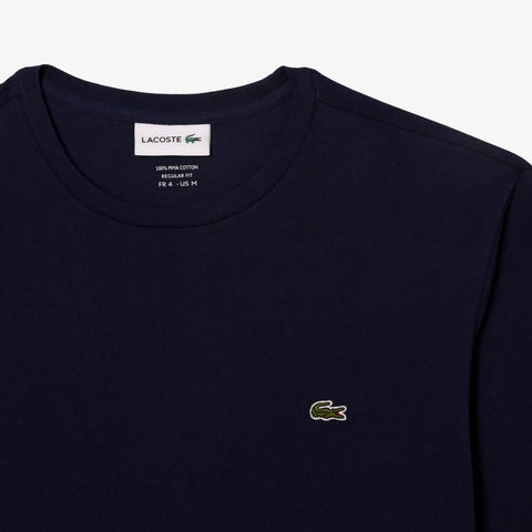 Lacoste Men's Navy Long Sleeved Cotton Pima T-shirt | Lacoste In Lebanon
