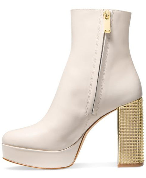 Michael Michael Kors Women's Maxine Platform Booties - Light Cream