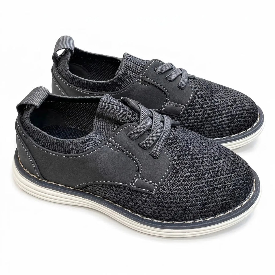 Cat & Jack Baby Boy's Dark Grey Knit Dress Casual Shoes