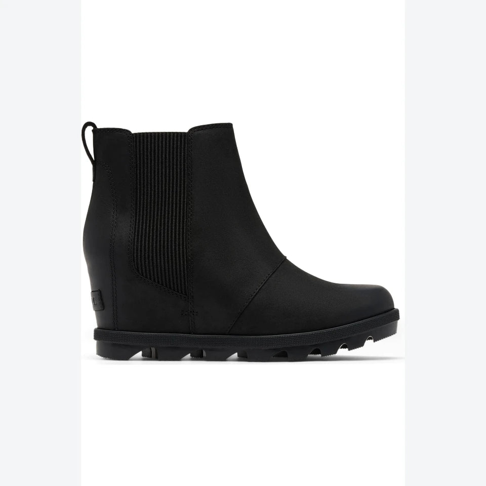 Sorel Women's Black Joan Rhapsody Chelsea Wedge Boots