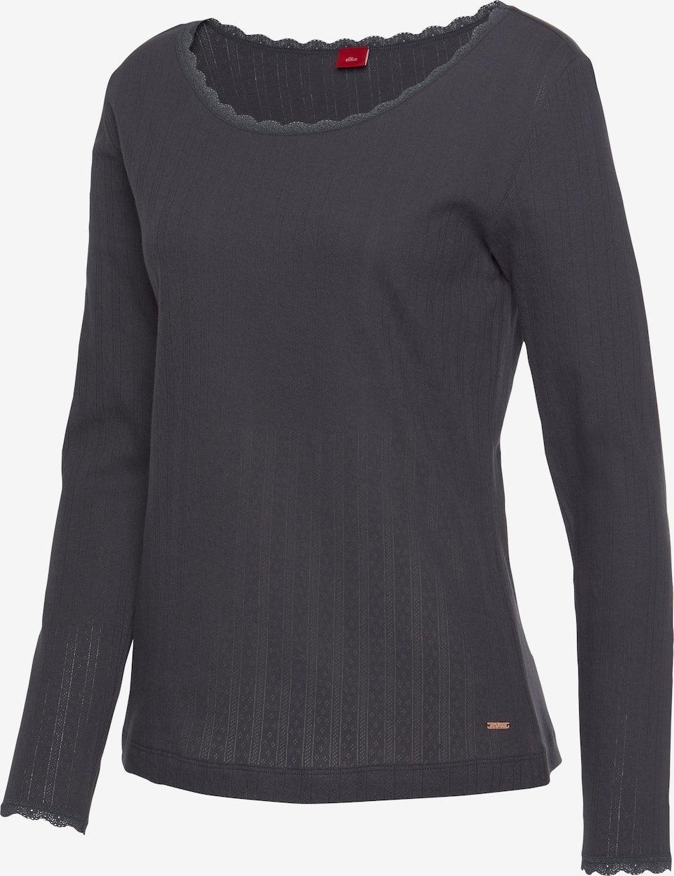 S.Oliver Women's Dark Grey Pajama Top |S.Oliver in Lebanon