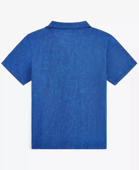 Epic Threads Boy's Dark Blue Two Tone Button-Down Shirt | Epic Threads In Lebanon