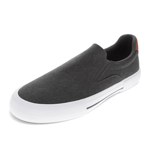 Levi's Men's Gray Wes Synthetic Leather Casual Slip On Sneaker |Levi's In Lebanon