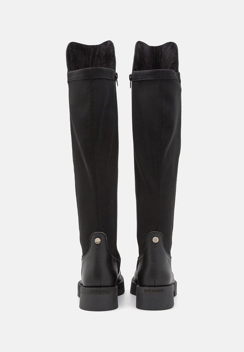 Steve Madden Women's Black Leather Maxton Platform Boot|Steve Madden In Lebanon