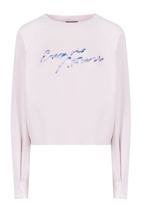 Emporio Armani Women's Light Pink Logo Printed 2 pcs Set|Emporio Armani In Lebanon