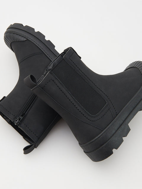 Reserved Women's Black Zippered Ankle Boots | Reserved In Lebanon