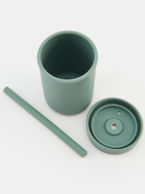 Sinsay Baby's Dark Green Reusable Sippy Cup With Straw | Sinsay In Lebanon